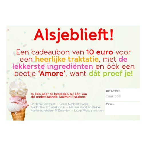 IJs Cadeaubon  €10,- - Afbeelding 2